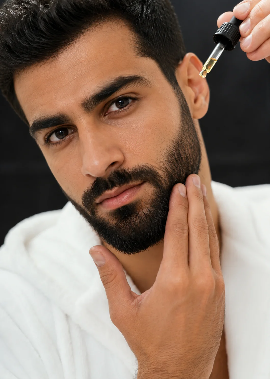 تحديد ملامح اللحية والذقن بالليزر لرجل في حكماء نجد