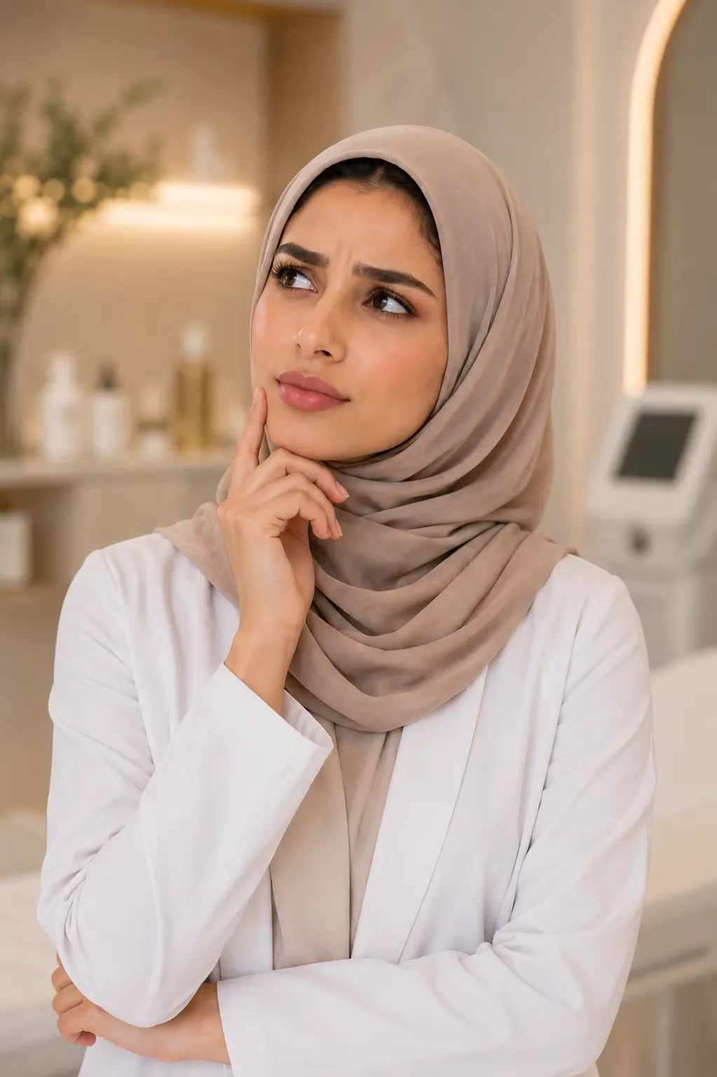 صورة توضيحية لاستشارة مريض في عيادات حكمة نجد