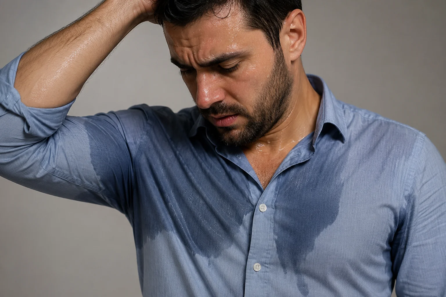 رجل يتلقى علاجاً موضعياً في عيادات حكماء نجد