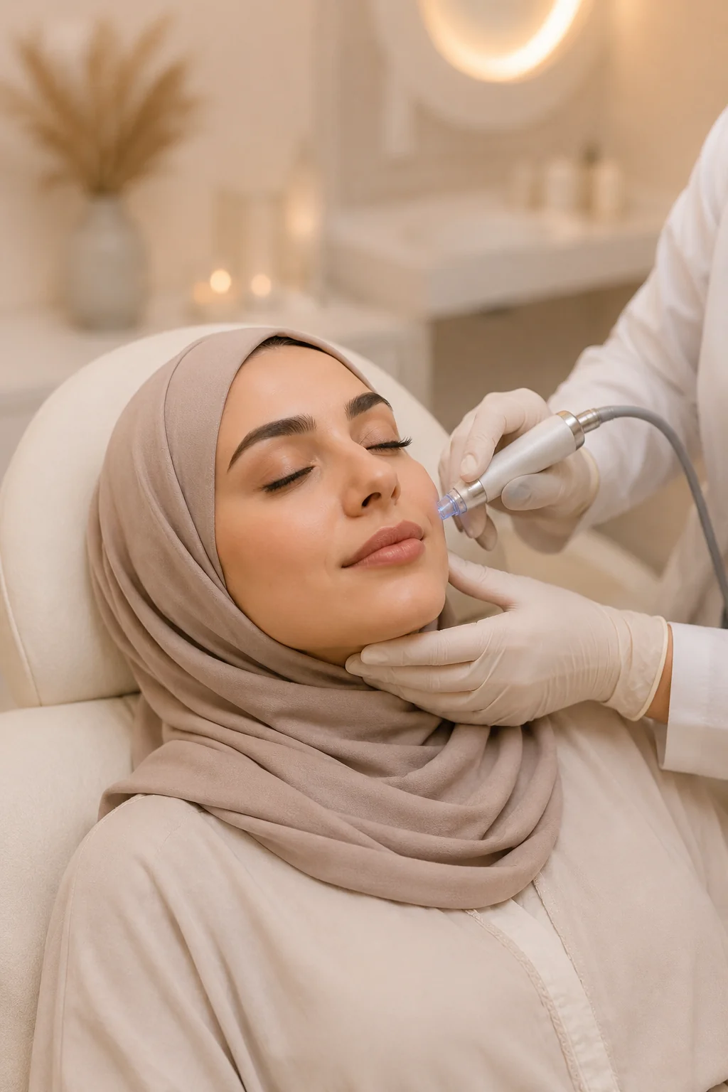 جلسة نضارة في عيادات حكماء نجد